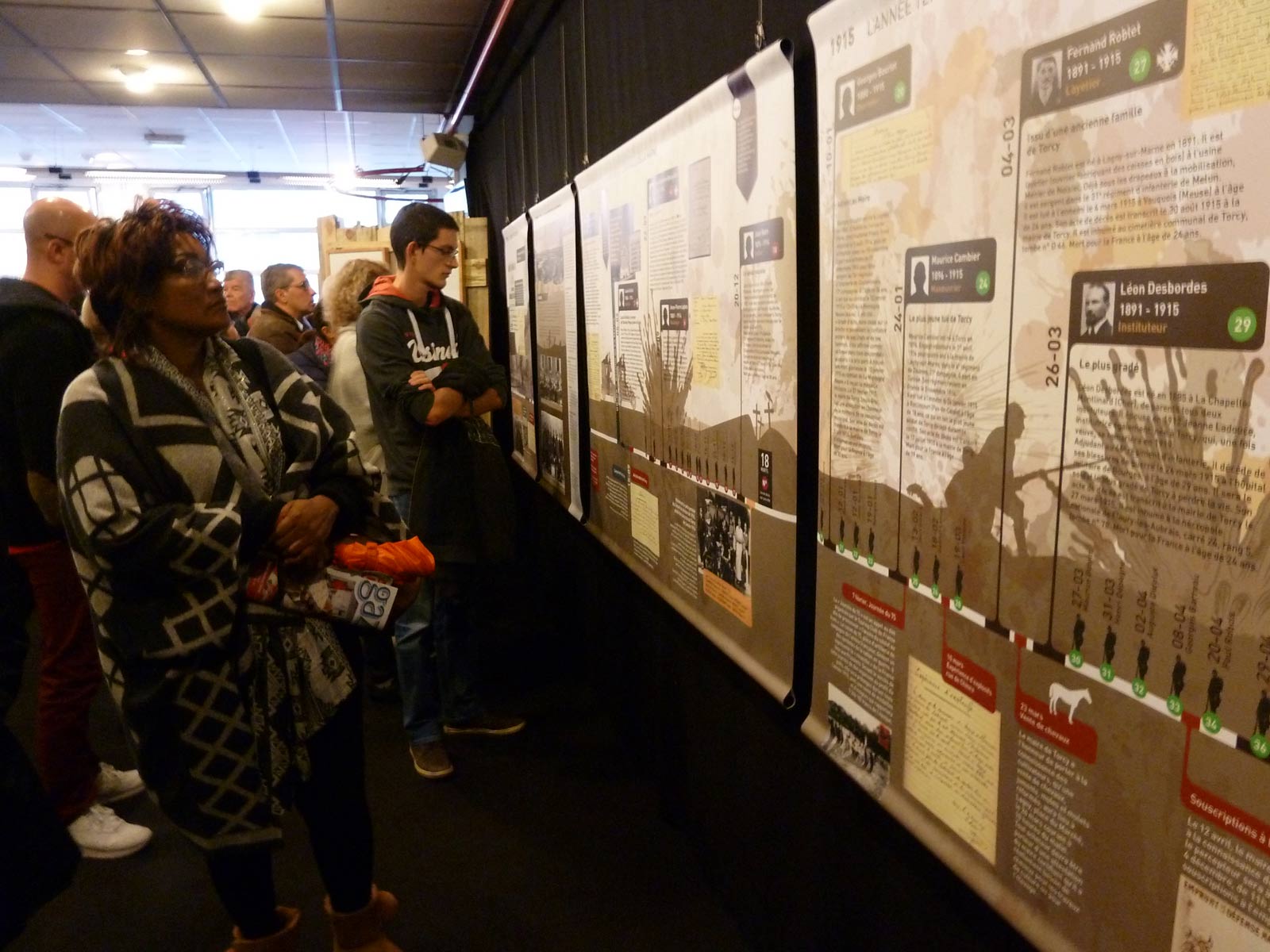 Vernissage de l'exposition du centenaire de la Grande guerre à Torcy le 10 novembre 2018