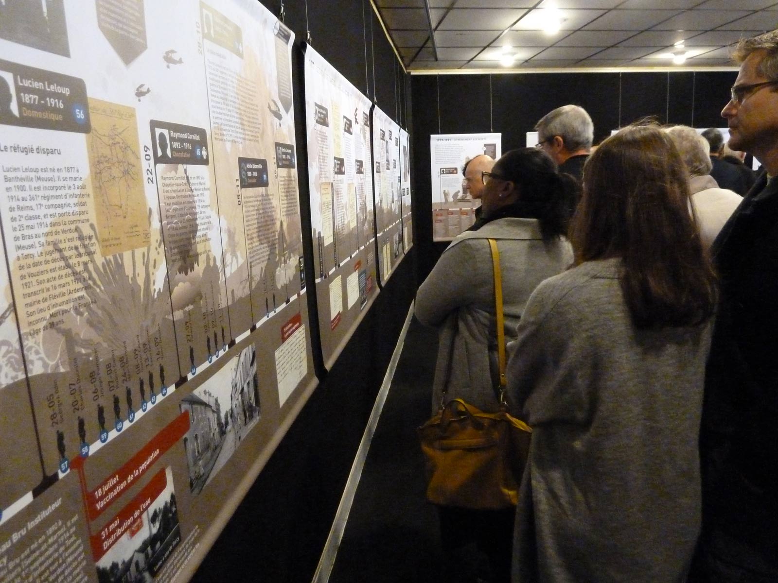 Vernissage de l'exposition du centenaire de la Grande guerre à Torcy le 10 novembre 2018